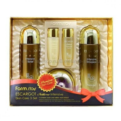 Набор средств с экстрактом улитки Farmstay Escargot Noblesse Intensive Skin Care 3 Set (78)