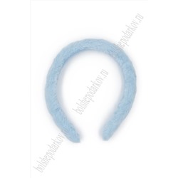 Ободки для волос меховые 1,5 см (10 шт) SF-7629, голубой №3
