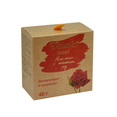 Flavoila® cosmo мыло-тоник с лепестками роз Дезодорирует и увлажняет