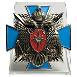 Памятный Крест МЧС России на подставке, - для коллекционеров и ценителей наград МЧС №329(633)