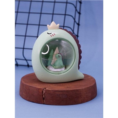 Ночник "Sleeping dino ball", green (11 см), пластик