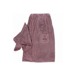 Набор сауна микрофибра мужская+полотенце "Босс", 998-203 вид 8