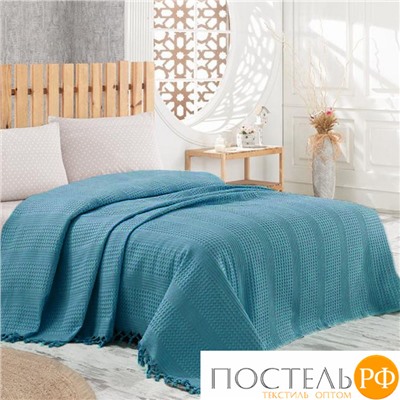 Покрывало NICE BED SPREAD цвет темно-бирюзовый (TURQUOISE) 220x240