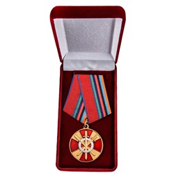 Медаль Росгвардии "За боевое содружество", в наградном бархатистом футляре №1742