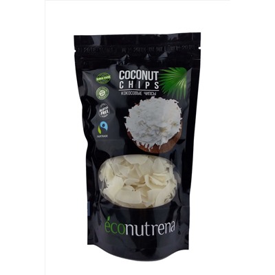 Кокосовые чипсы органические "Econutrena", 150г