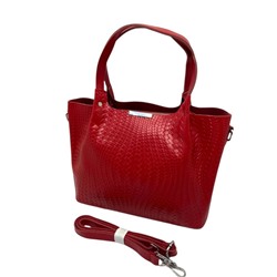 Женская кожаная сумка KORA ILLUSION. Красный