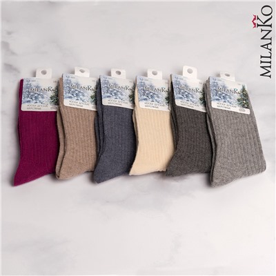 Детские носки шерстяные удлинённые MilanKo IN-087 упаковка