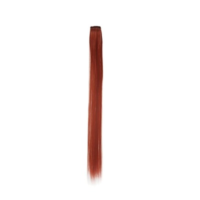 Локон накладной, прямой волос, на заколке, 50 см, 2,5 гр, цвет МИКС