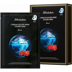 JMSolution/ Набор тканевых масок Camellia Glacier Water Iceland Mask по 30 мл.10 шт.