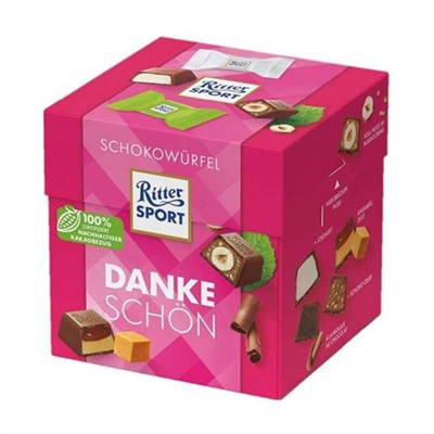 Шоколадные конфеты Ritter Sport Choco Cubes Dankeschon 176 гр (22 шт)