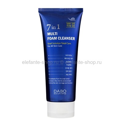 Пенка для умывания Dabo 7in1 Snail Solution Multi Foam Cleanser 180ml (125)