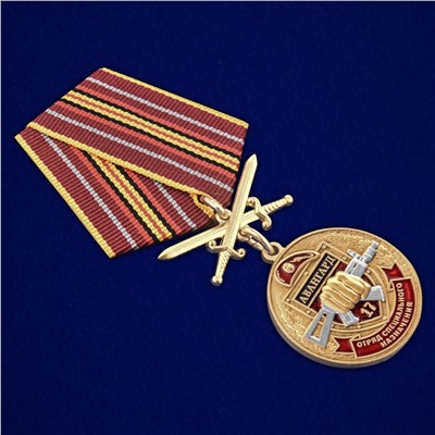 Медаль За службу в 17 ОСН "Авангард" на подставке, №2935