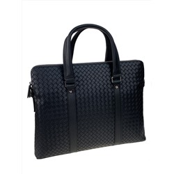 Мужская сумка-портфель из натуральной кожи, цвет чёрный