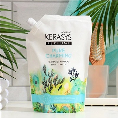 KeraSys Шампунь для волос парфюмированный Шарм (запаска) / Perfume Shampoo Pure & Charming, 500 мл