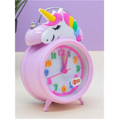 Часы-будильник «Cute unicorn», pink (13х9 см)