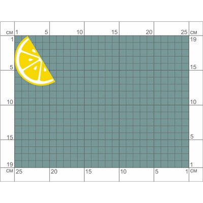 06-144(1) Термотрансфер Лимонная долька 6х7,5см