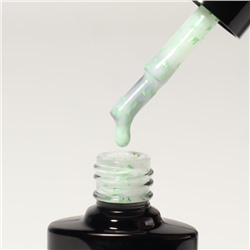 Гель лак для ногтей, «MILK POTAL», 3-х фазный, 8мл, LED/UV, цвет белый/зелёный (08)