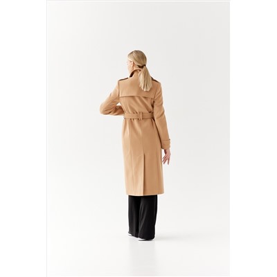 Пальто женское демисезонное 25797 (кэмел)