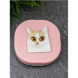 Контейнер для линз «Purebred Cat», pink-ginger