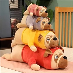 Мягкая игрушка-подушка собака "Мопс" 50 см