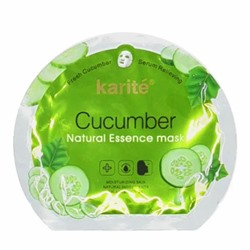 Karite`, Тканевая маска для лица с экстрактом огурца Cucumber, 30мл