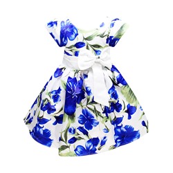 01394 Платье мод.LМ-112 синие цветы  рост 90 см