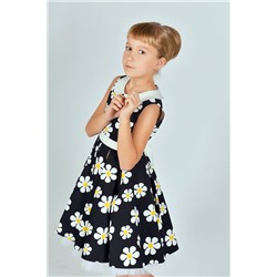 Нарядное черно-белое платье для девочки Инфанта, модель 0136