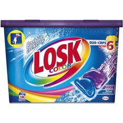 Капсулы для стирки автомат Losk (Лоск) Color, 18 шт