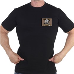 Мужская черная футболка с термонаклейкой "Штурм-Z"