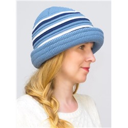 Шляпа женская весна-осень Qadro (Цвет голубой), размер 54-56, шерсть 30%