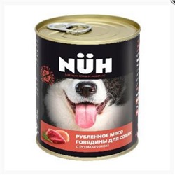 Влажный корм NUH  говядина беззерновой  для собак средних и крупных пород 340 гр.