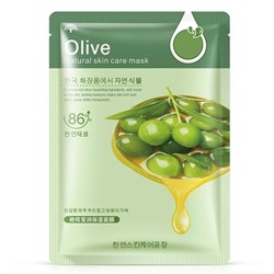 Питательная и увлажняющая тканевая маска для лица Olive