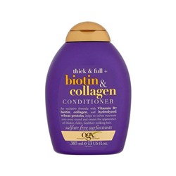 Кондиционер для лишенных объема и тонких волос с биотином и коллагеном Thick And Full Biotin And Collagen Conditioner, OGX 385 мл