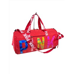 Дорожная сумка из текстиля с принтом, цвет красный