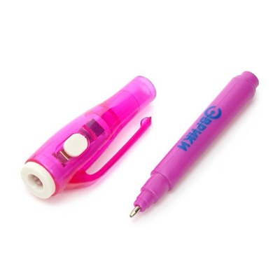 Ручка с чернилами и фонариком для рисования светом «Секреты подружек», МИКС