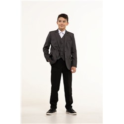 Серый (графит) школьный пиджак для мальчика, модель 0506 СП