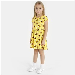 Платье для девочки Улей Размер 98-104, Цвет желтый