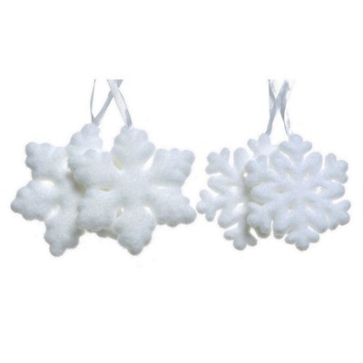Набор снежинок УЮТНЫЕ РЕЗНЫЕ, белые, 11 см, пеноплекс (упаковка 2 шт.), Kaemingk