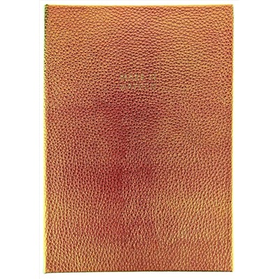 Записная книжка LOREX, A5, 96 л. комбинированный блок, твердая обложка. Оранжевый переливающийся. Серия IRIDESCENT