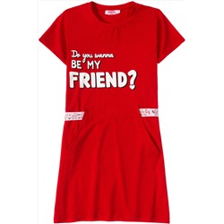 Туники для девочек "Friend red"