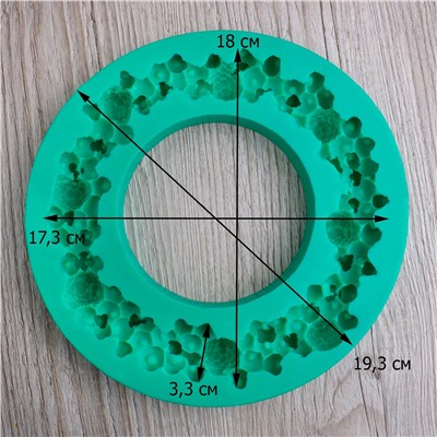 Силиконовый молд Венок Лесные ягоды