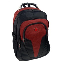 Мужской рюкзак из текстиля ,цвет черный/красный