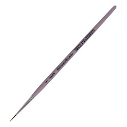 Кисть Колонок+Синтетика круглая Roubloff Вдохновляй № 1 (длина волоса 9 мм), короткая ручка матовая