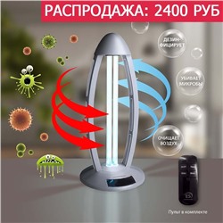 Бытовой бактерицидный ультрафиолетовый светильник UVL-001 Серебро UVL-001