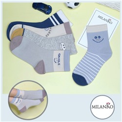 Детские хлопковые носки  (Узор 5) MilanKo D-222 упаковка