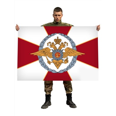 Флаг ВВ МВД РФ с лавровым венком, №288