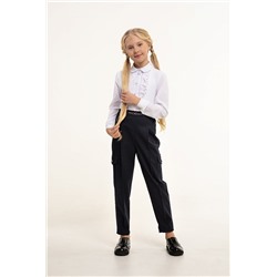 Синие брюки для девочки, модель 0424