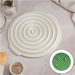 Форма для муссовых десертов и выпечки Доляна «Слои», 27×25,5 см, силикон, цвет белый