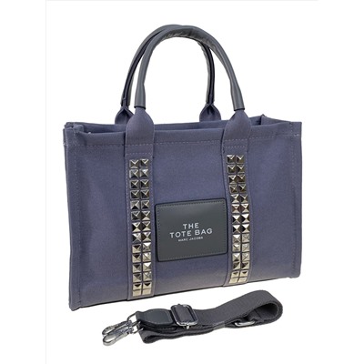 Женская текстильная сумка, цвет серо-синий