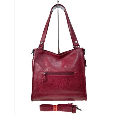 Женская сумка из искусственной кожи, цвет бордовый
